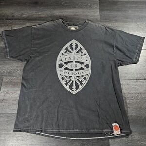 The Daily Dish Roguls Gallery T Shirt Adult L Black Faded Party Or Clique Hip